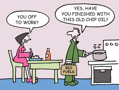 'Yes, have you finished with this old chip oil?'