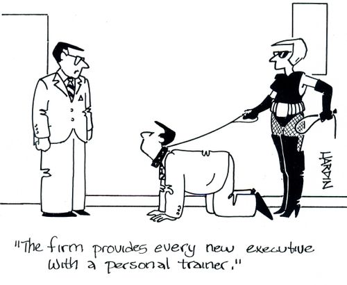'The firm provides every new executive with a personal trainer.'