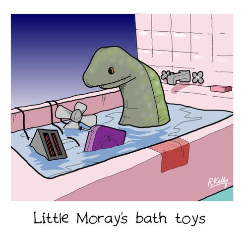 Little Moray's bath toys.