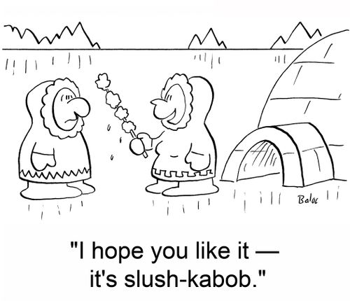 'I hope you like it -- it's slush-kabob.'