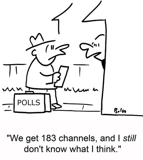 'We get 183 channels, and I still don't know what I think.'