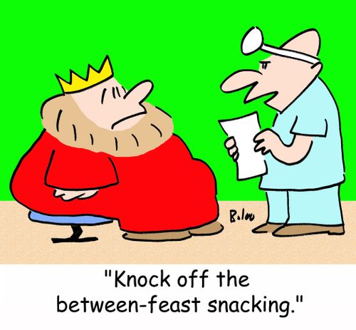 'Knock off the between-feast snacking.'