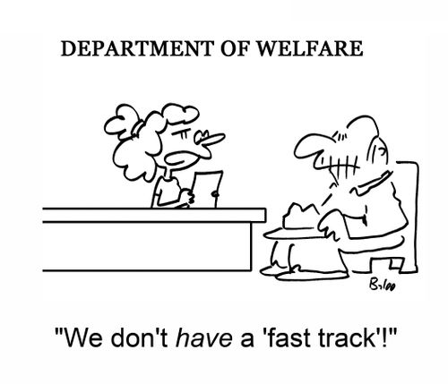 Welfare Department:'We don't have a 'fast track'!'