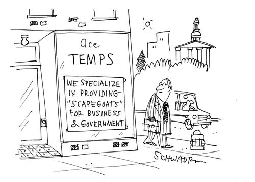Ace Temps - We specialize in providing 'scapegoats' for business & government.