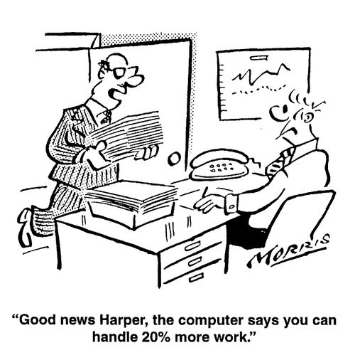 ...The computer says you can handle 20 more work