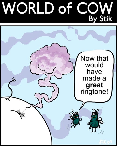 Now that would have made a great ringtone!