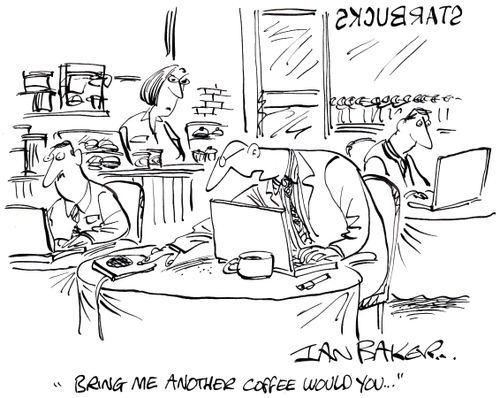 'Bring me another coffee would you...'