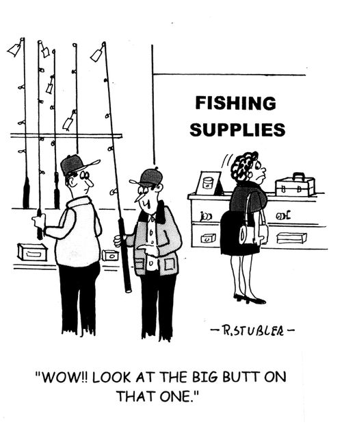 'Wow!! Look at the big butt on that one.'