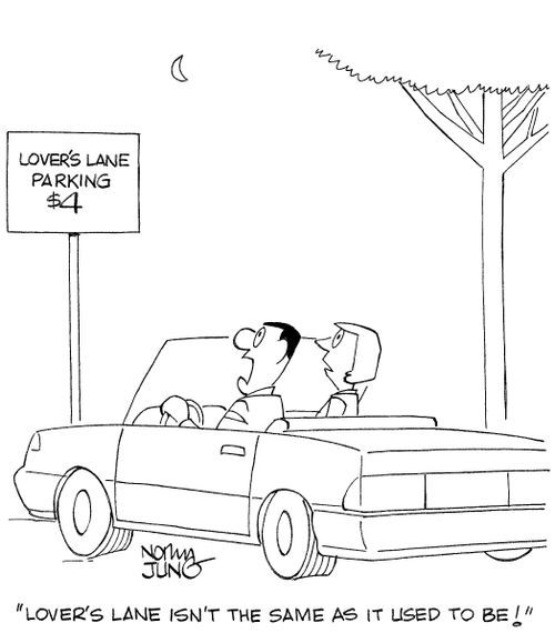 'Lover's lance isn't the same as it used to be!'