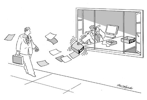Dealing with the in tray.