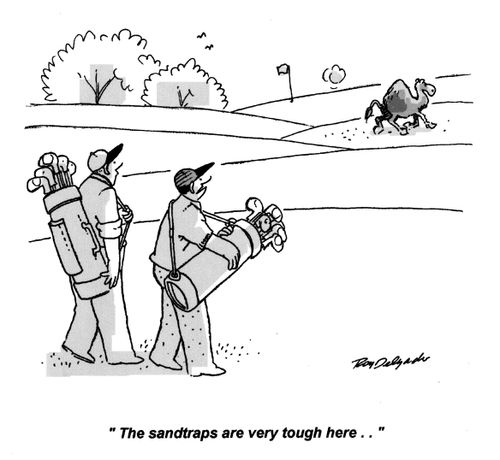 'The sandtraps are very tough here...'