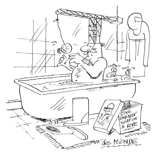 Civil engineers' soap on a roap.