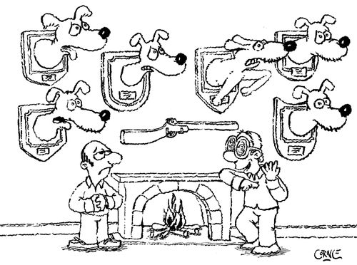 Myopic Guy with Gun Collection