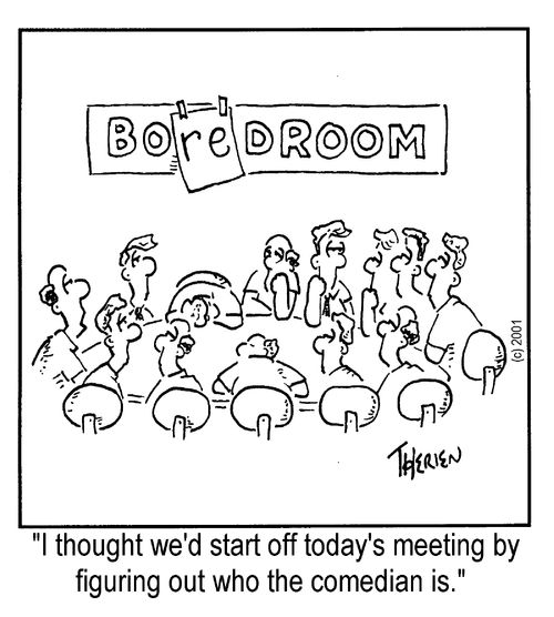 "I thought we'd start the day by figuring out who the comedian is."