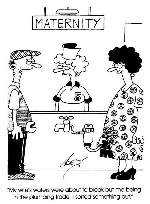 "... me being in the the plumbing trade, I sorted something out."