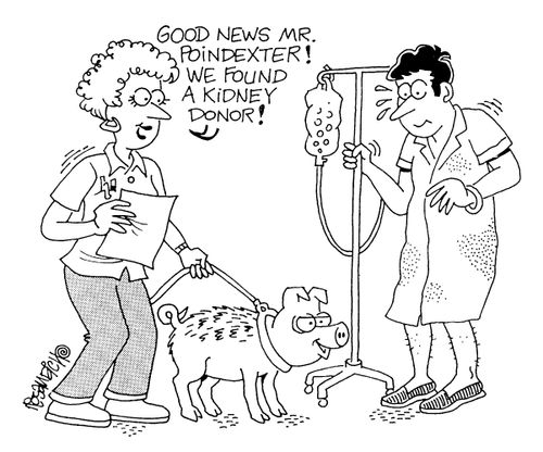 "Good news Mr Pondexter! We found a kidney donor."