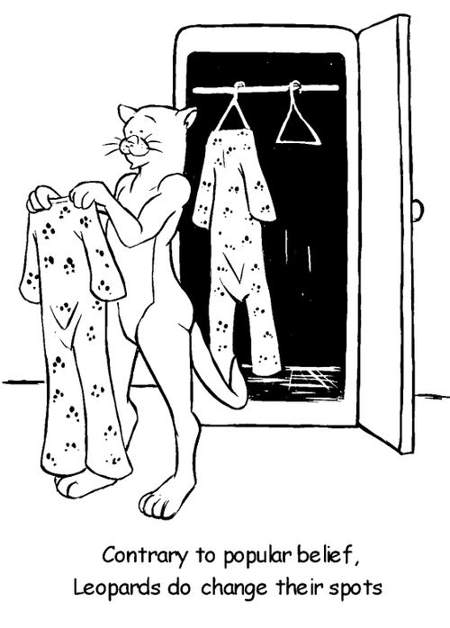 Leopards do change their spots