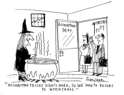 'Accounting trickes didn't work, so we had to resort to witchcraft.'