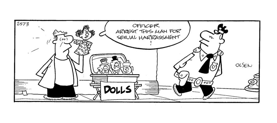 'Officer arrest this man for sexual harrassment!'