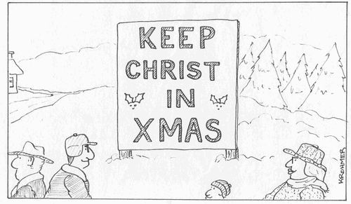 Keep Christ in Xmas.