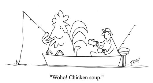 'Woho! Chicken soup.'