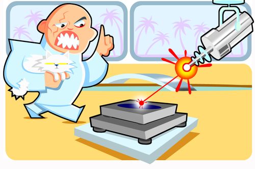 Laser Beam Playing Record.