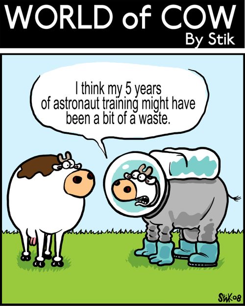 "I think my 5 years of astronaut training might have been a bit of a waste."