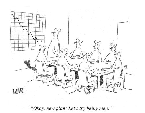 'Okay, new plan: Let's try being men.'