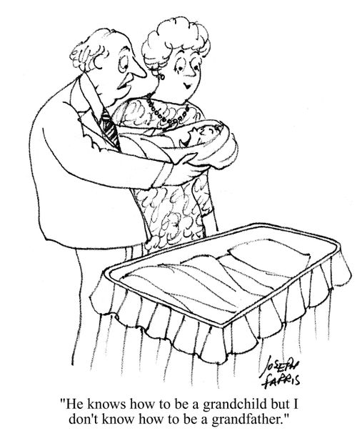 'He knows how to be a grandchild but I don't know how to be a grandfather.'