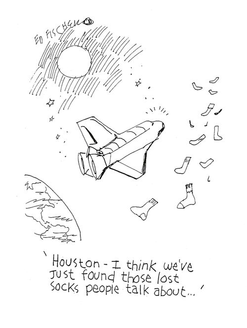 Houston, we've just found those lost socks people talk about...