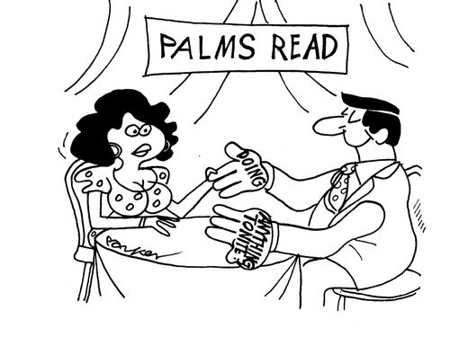 Asking out a palm reader.