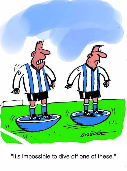 'It's impossible to dive off one of these.'