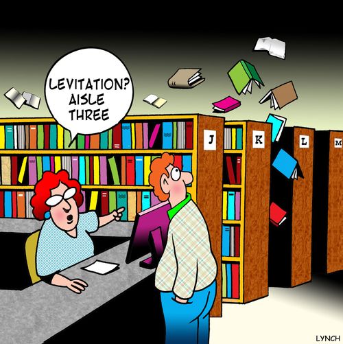 'Levitation? Aisle three.'