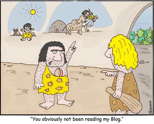 "You obviously haven't been reading my blog."