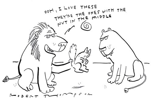 'Ooh, I love these, they're the ones with the nut in the middle.'