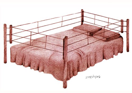 Bed Boxing Ring.