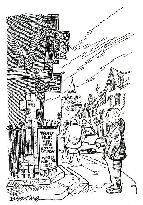 Poster: Wessex Hunt Meets Here (job hunters)