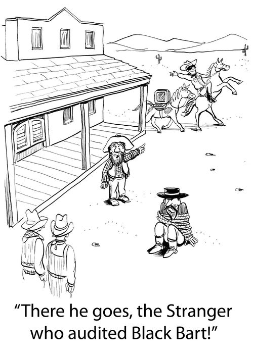 'There he goes, the stranger who audited Black Bart.'