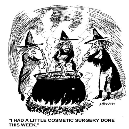 'I had a little cosmetic surgery done this week.'