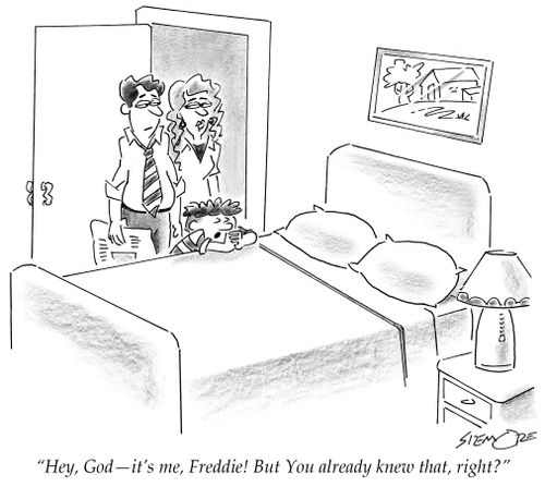 'Hey, God - it's me, Freddie! But You already knew that, right?'