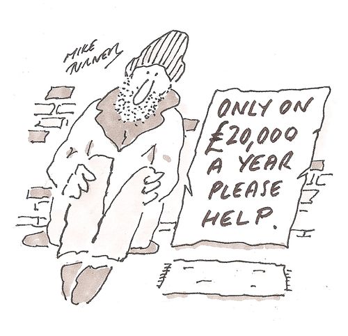 'Only on £20,000 a year please help.'