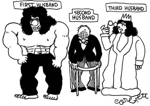 First husband...second husband...third husband.