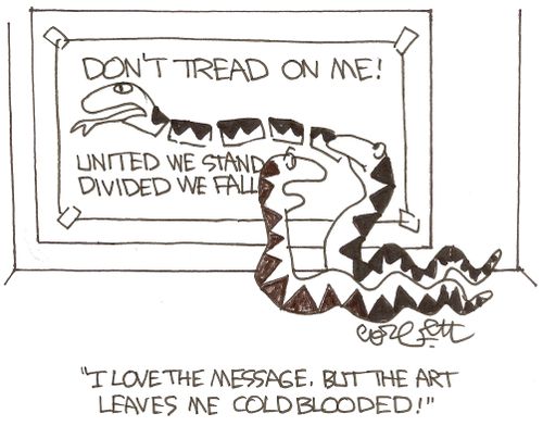 'I love the message, but the art leaves me cold blooded!' 