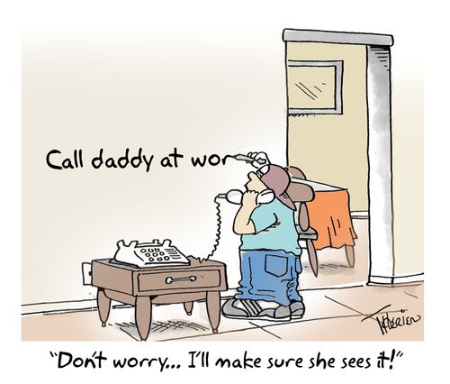 'Don't worry, I'll make sure she sees it!'