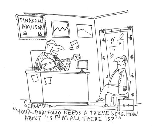 'Your portfolio needs a theme song. How about 'Is that all there is?''