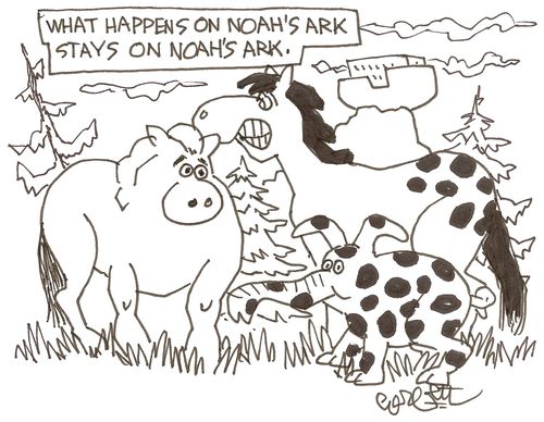 What happens on Noah's Ark stays on Noah's Ark.