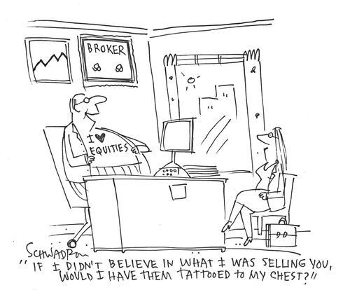 'If I didn't believe in what I was selling you, would I have them tattooed to my chest?'
