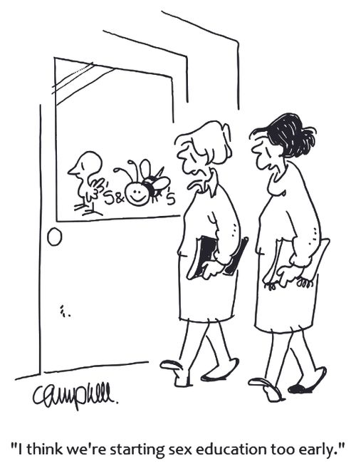 'I think we're starting sex education too early.'
