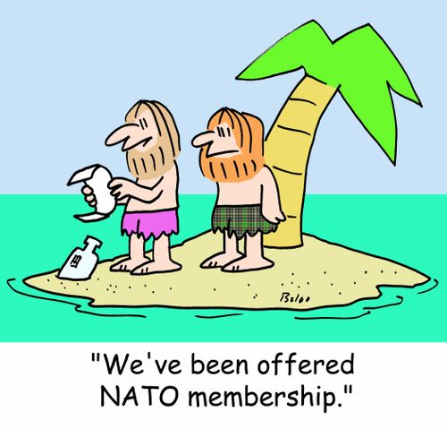 'We've been offered NATO membership.'