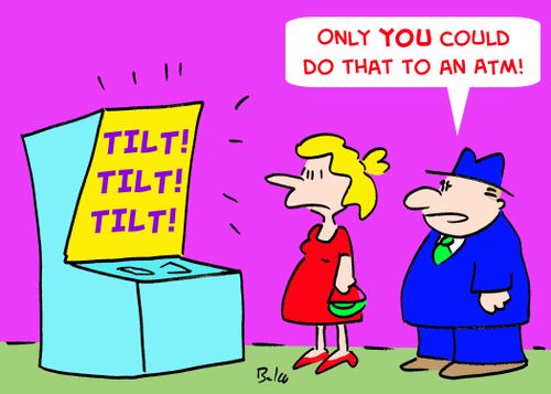 'Only you could do that to an ATM!'